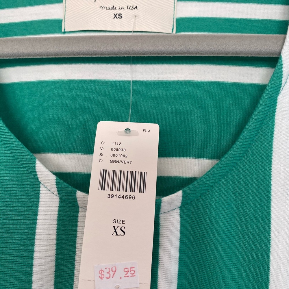 NWT Puella Striped Swing Tank